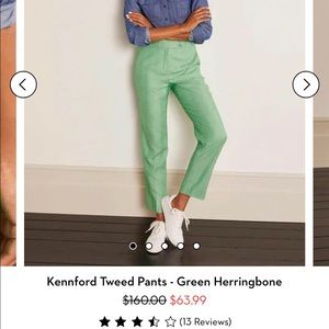 NWT Boden Tweed Cropped Pants